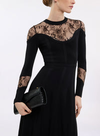 Knit & Lace Midi Dress