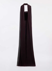Strapless Velvet & Chiffon Long Dress