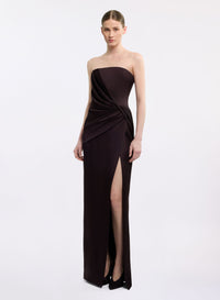 Strapless Envers Satin Dress