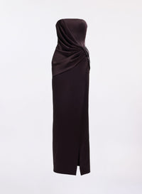 Strapless Envers Satin Dress