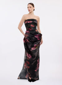 Floral Organza Midi Dress