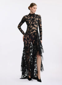 Sequin Embroidered Tulle Dress
