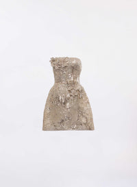 Sequin Embroidered Short Dress