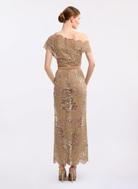 Sequin Embroidered Tulle Dress