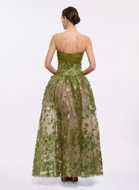 Strapless Midi Gown