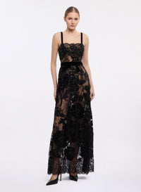 Sequin Embroidered Long Dress (PP)