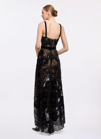 Sequin Embroidered Long Dress (PP)