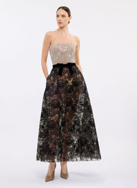 Guipure Lace Midi Dress