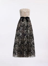 Guipure Lace Midi Dress