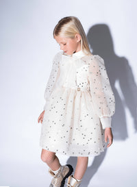 Sequin-Embellished Tulle Dress