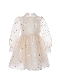 Sequin-Embellished Tulle Dress