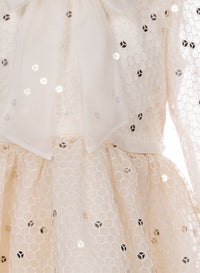 Sequin-Embellished Tulle Dress