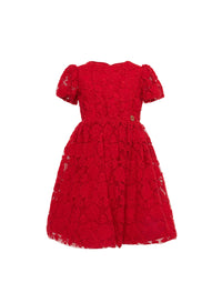 Embroidered Wool Dress