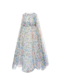 Floral Print Organza Dress