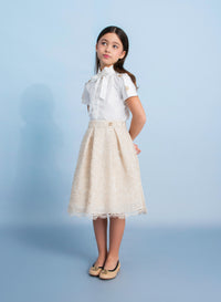 Cotton Shirt with Jewel Detail