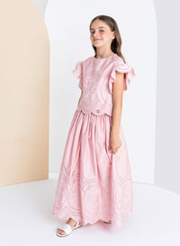 Embroidered Cotton Skirt