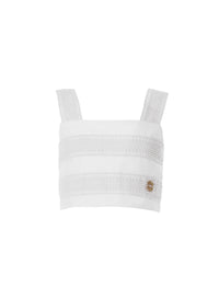 Embroidered Organza Top