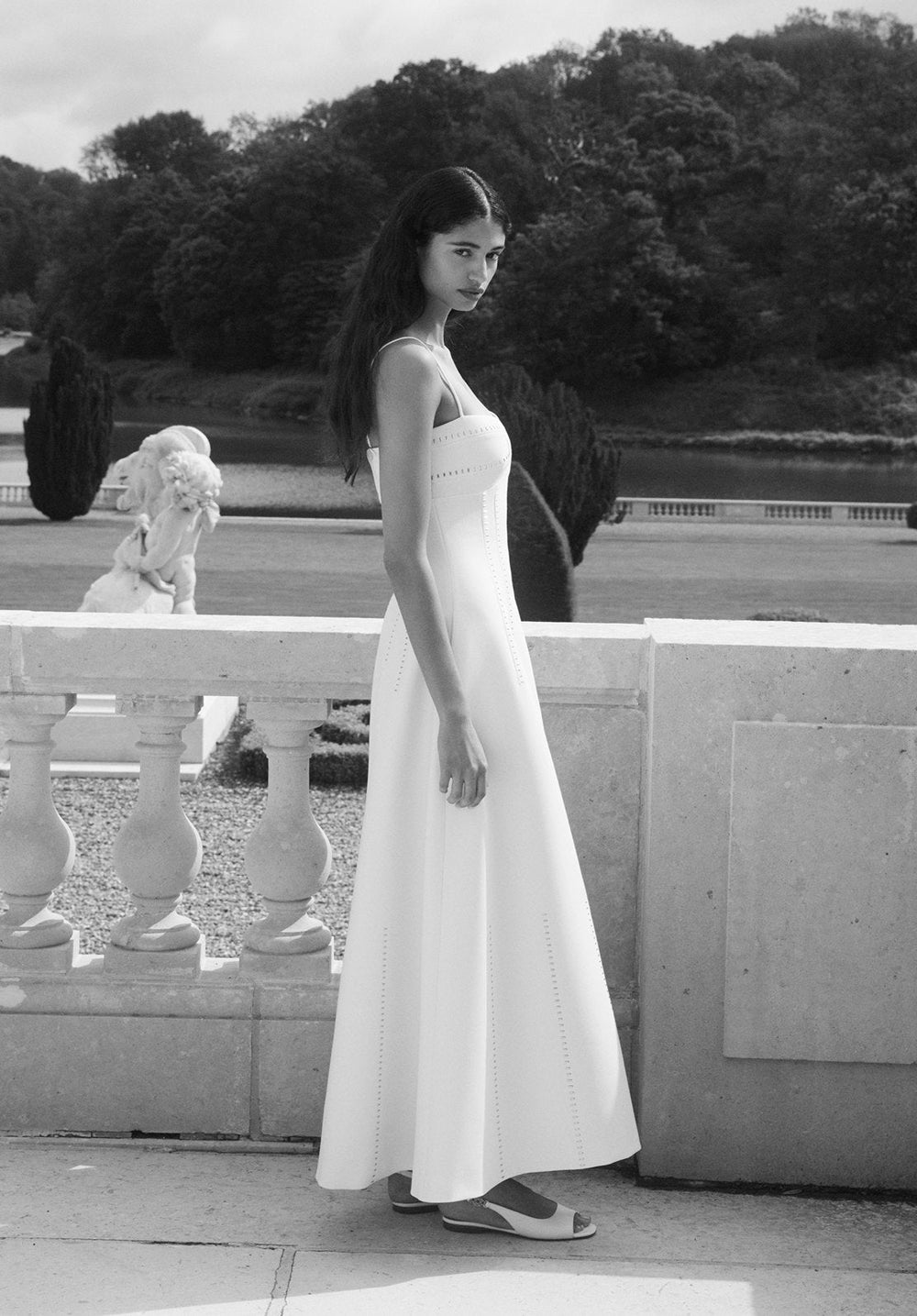 blue satin slip dress Dark Blue Crystal Slip Dress