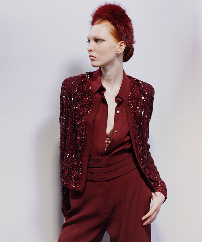 Savannah Print Cotton Crop Top – ELIE SAAB