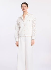 Macramé Embroidered Drill Jacket