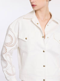 Macramé Embroidered Drill Jacket