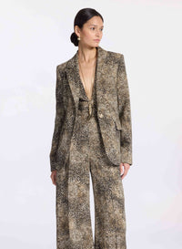 Animalier Print Blazer