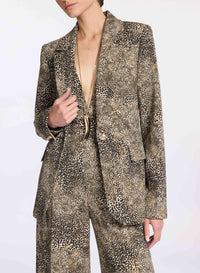 Animalier Print Blazer