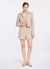 Sequin Tweed Jacket