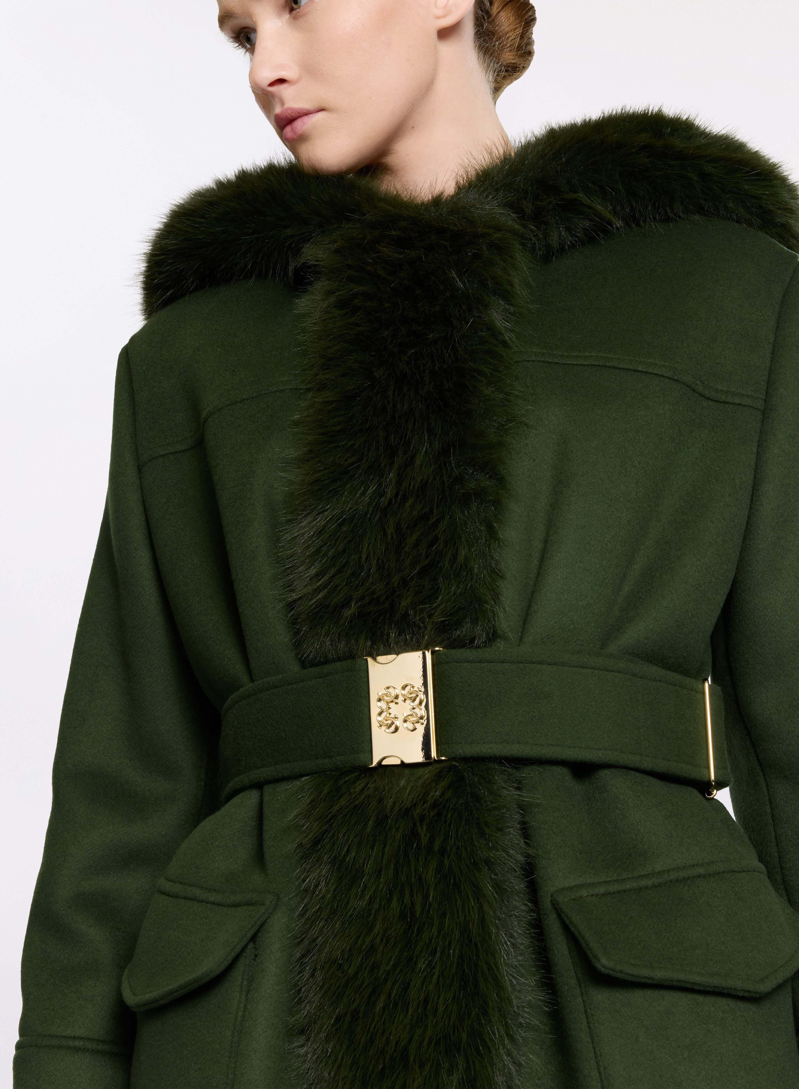 Wool and Fur Jacket – ELIE SAAB Wool and Fur Jacket – ELIE SAAB