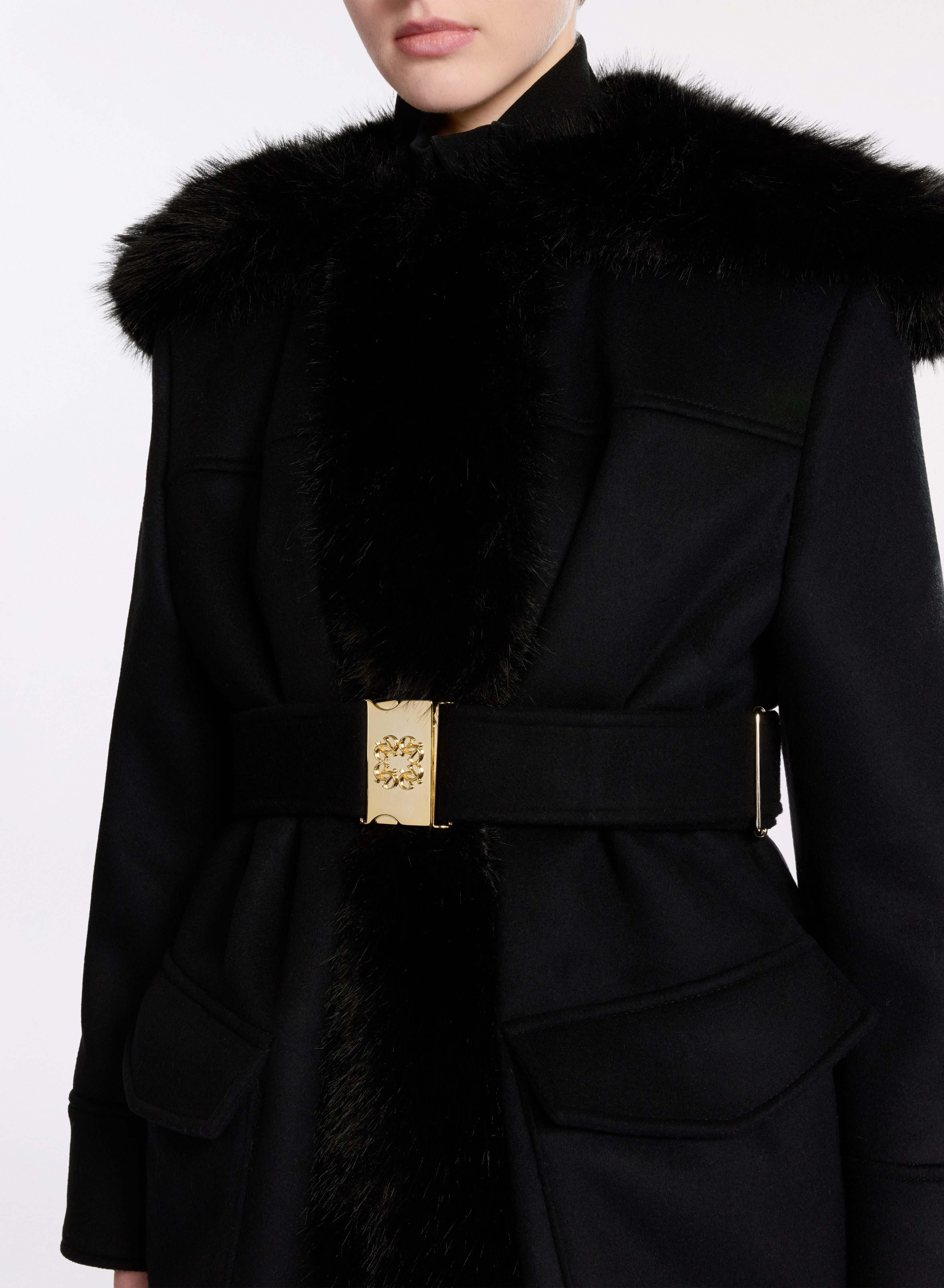 Wool and Fur Jacket – ELIE SAAB Wool and Fur Jacket – ELIE SAAB