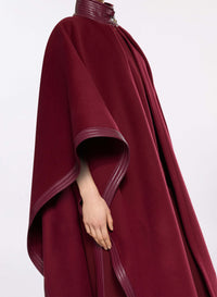 Wool and Leather Cape