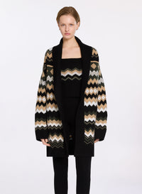 Stud Embellished Knit Cardigan