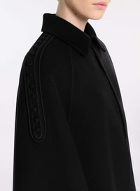 Embellished Wool Cape