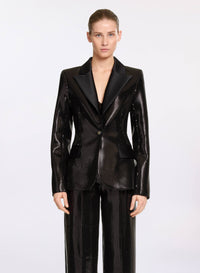Sequin and Satin Blazer
