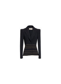 Embellished Cady Blazer