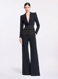 Embellished Cady Blazer