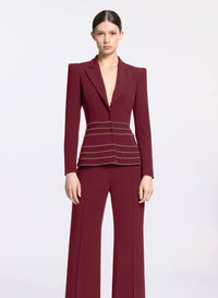 Embellished Cady Blazer