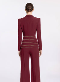 Embellished Cady Blazer