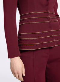 Embellished Cady Blazer