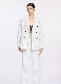 Printed Cady Blazer