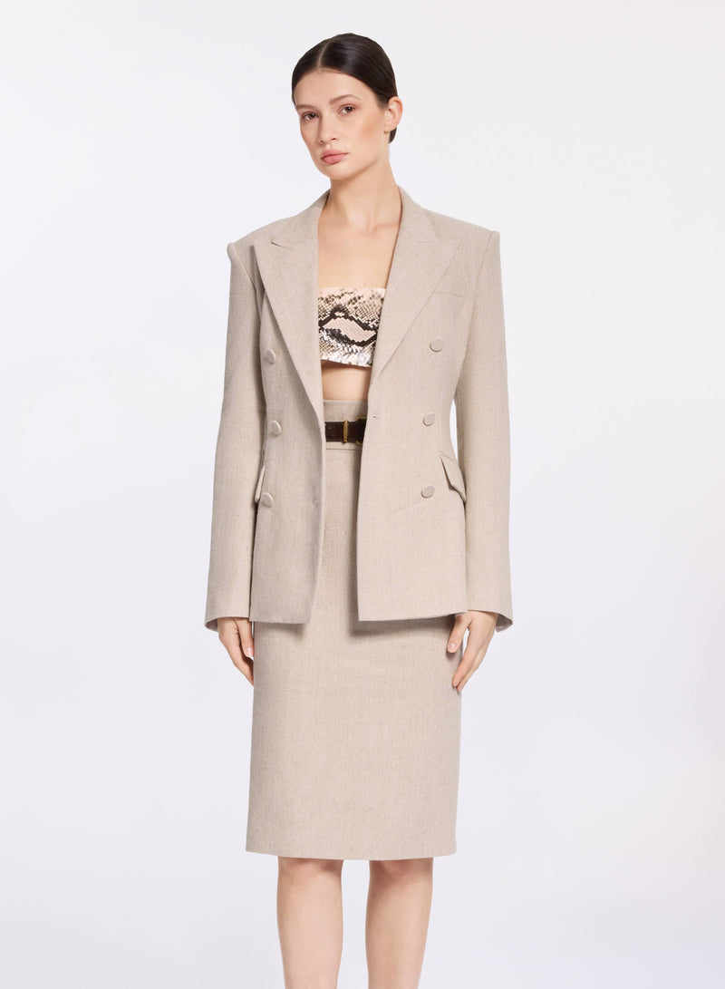 Cotton Canvas Blazer