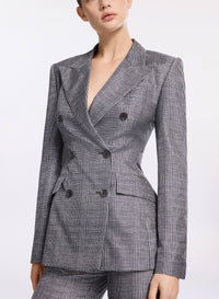 Printed Twill Blazer