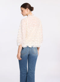 Tulle Embroidered Macram‚ Jacket