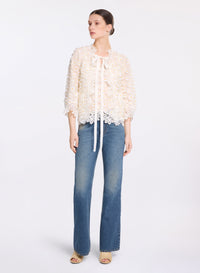 Tulle Embroidered Macram‚ Jacket
