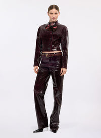 Vinyl Leather Jacket