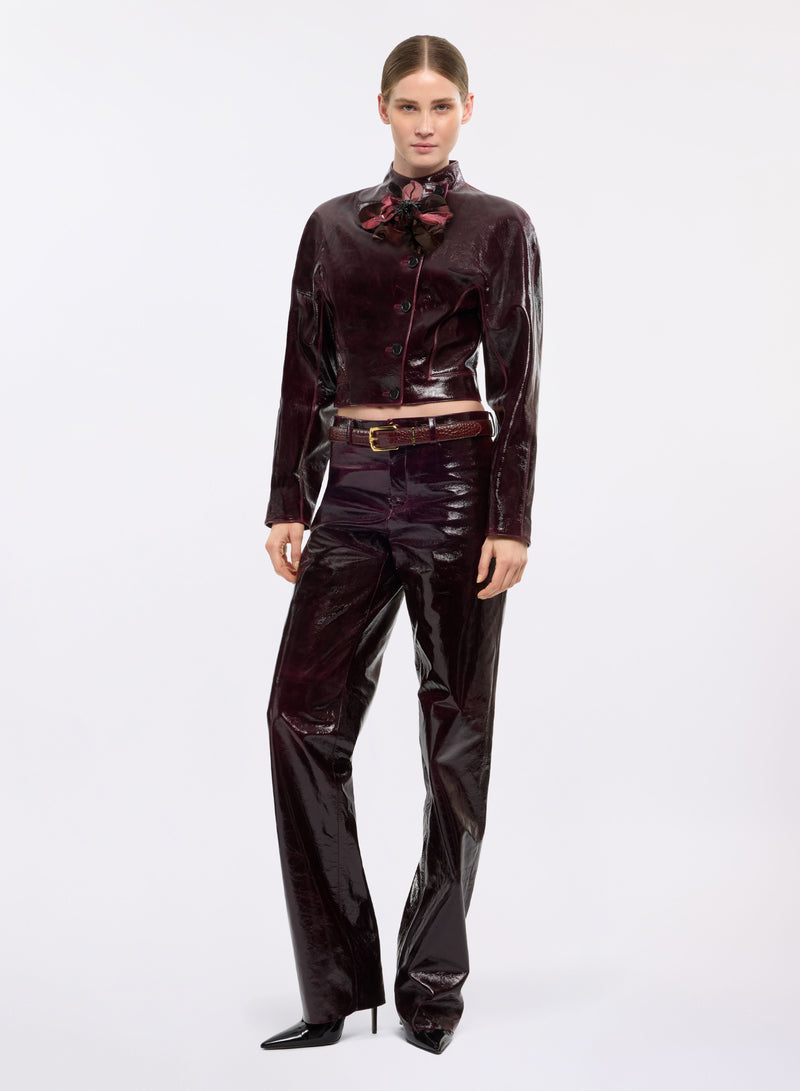 Vinyl Leather Jacket