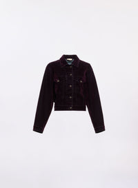 Flocked Denim Jacket