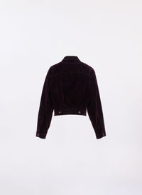 Flocked Denim Jacket