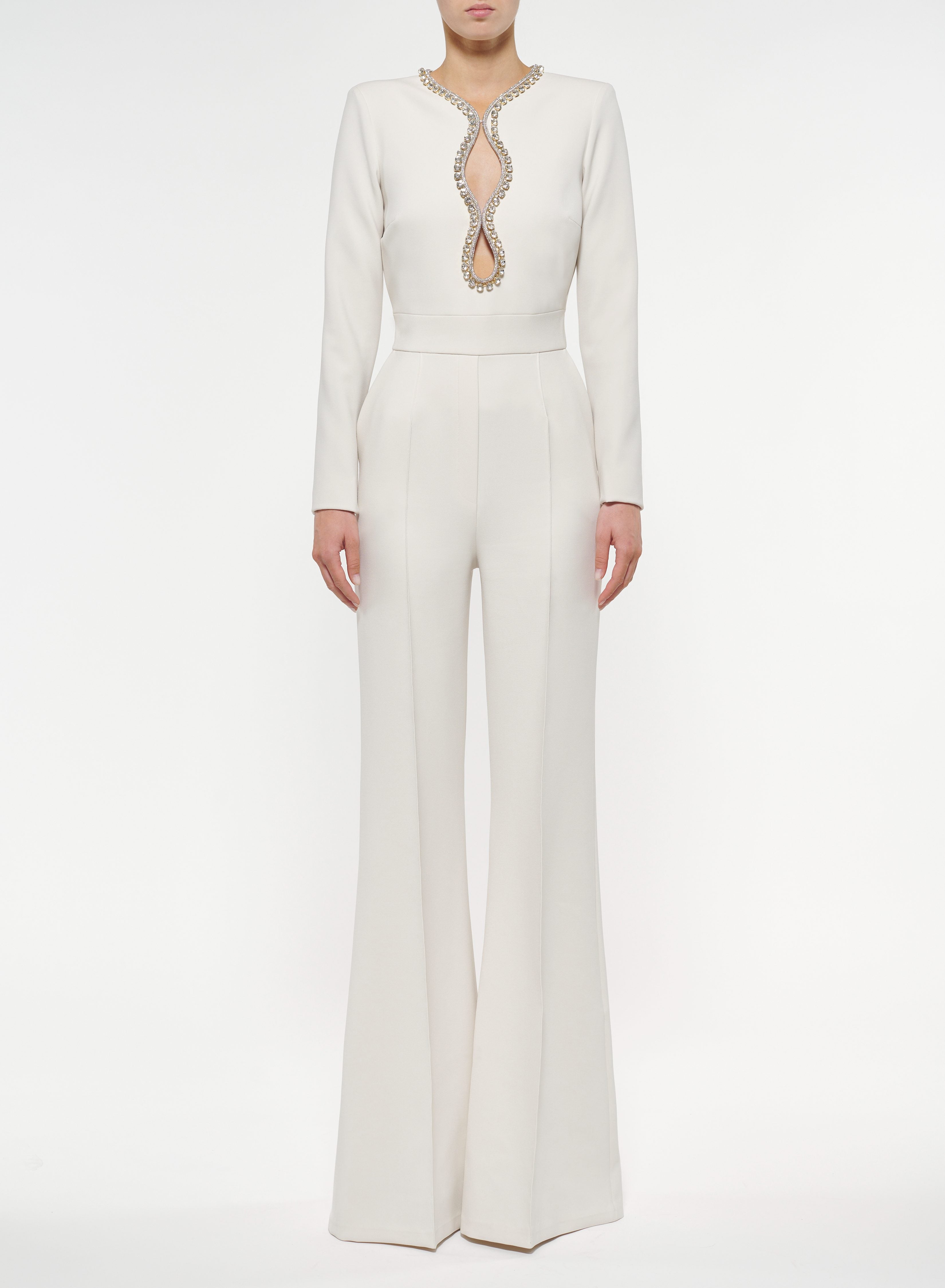 Crystal Embellished Jumpsuit – ELIE SAAB