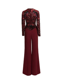 Bead Embroidered and Cady Jumpsuit